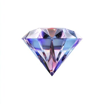 A luxury diamond logo with sharp facets sparkling gradient jewel-toned high-end and sophisticated isolated on white background