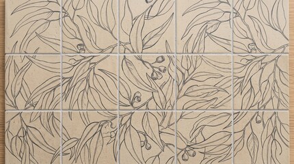 Fototapeta premium Detailed botanical root system with highlighted nodes illustration