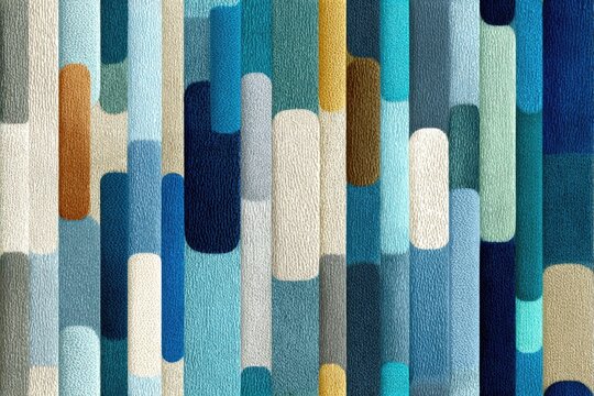 Fabric texture seamless pattern background Minimalist Scandinavian stripes in soft grays and blues organic wool blend clean and cozy for modern interiors