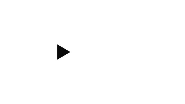 Black right arrow pointer icon. 4k neon arrow video on a black background. Neon arrow sign. Set of orange neon arrows on white background.Motion Graphic.