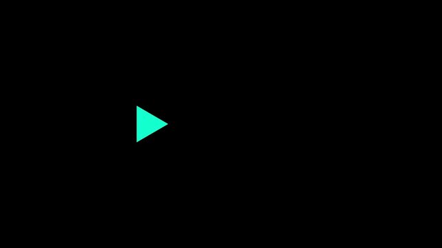 Cyan right arrow pointer icon. 4k neon arrow video on a black background. Neon arrow sign. Set of orange neon arrows on white background.Motion Graphic.