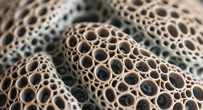 Close-up of lotus seed pod.