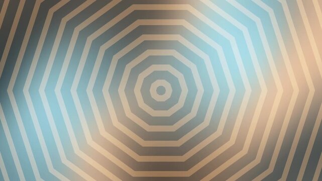 Abstract Blue and Beige Octagonal Geometric Pattern with Concentric Lines for Modern Digital Background, Minimalist Wallpaper, and Creative Graphic Design Template