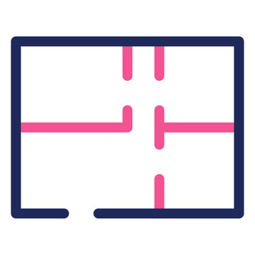 floorplan icon in dual tone style