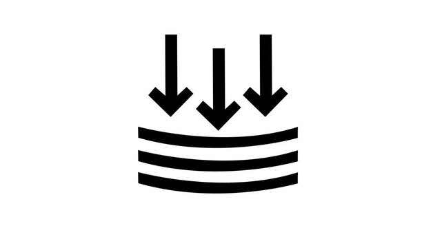 external pressure icon, vector sign white background.
