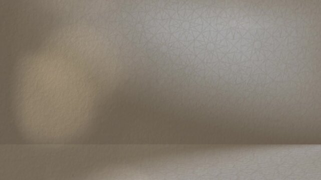 Soft leaf shadows moving gracefully across  Islamic pattern background with warm bokeh light. Elegant Ramadan, Eid Mubarak and Middle Eastern luxury backdrop with peaceful atmospheric motion.