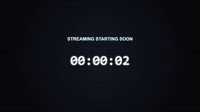 Digital Countdown Timer for Live Streaming and Online Events