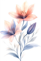 Fototapeta premium Vibrant Floral Artwork