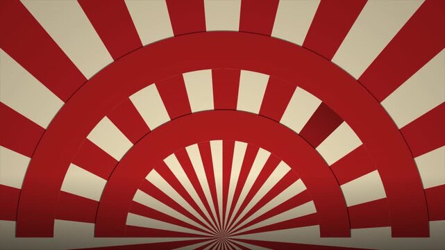 Vintage Pop Art Radial Sunburst Motion Background for Energetic Title Sequences and Retro Themed Commercial Projects 4k video
