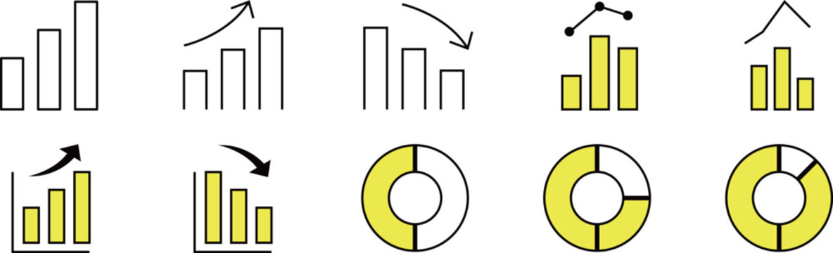 グラフアイコン / Graph Icon &ndash; ビジネス・統計・データ分析用ベクター