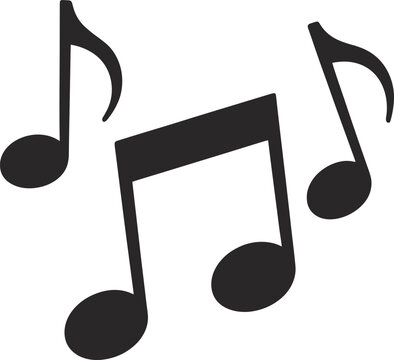 Musical Notes Floating in Air with Soft Light and Conceptual Idea of Melody and Harmony