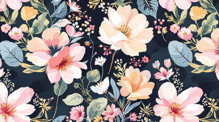 Colorful Flower Background Watercolor For Invitations And Greetings © Flower