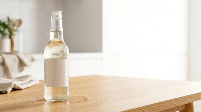 Cold beer bottle condensation