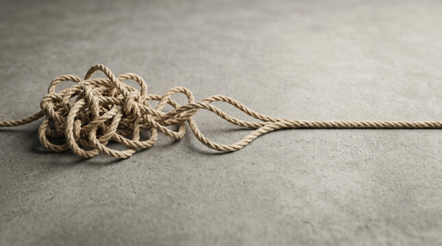 Untangling rope knot
