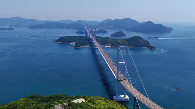 Kurushima Kaikyo Bridge and the Islands of the Seto Inland Sea