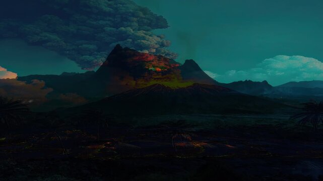 clouds over the mountains
