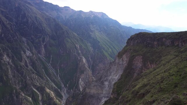 Spectacular landscapes inside Colca Canyon near Arequipa, Peru
