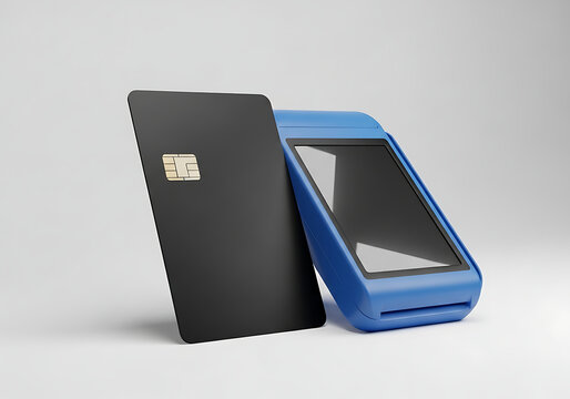 Modern credit card and payment card reader terminal for financial transactions with terminal financial transaction technology commerce business purchase electronic cashless