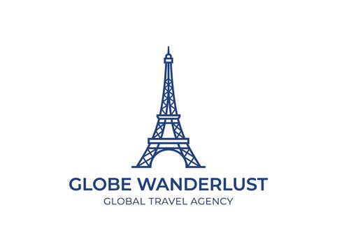 Logo of Globe Wanderlust travel agency with Eiffel Tower
