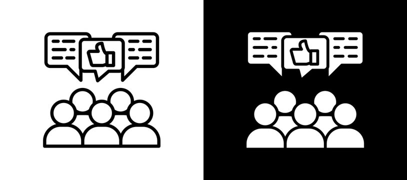 Public Perception lineglyph icon