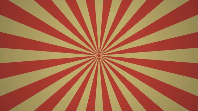 Retro Carnival Sunburst Rotating Background for Vintage Themed Promotion and Nostalgic Advertising 4k video