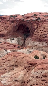 View of Cassidy Arch from the Grand Wash Trail in Capitol Reef, Utah