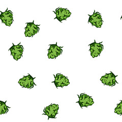 Obraz premium pattern edibles weed bud cartoon. concentrates hash, shatter wax, oil vape edibles weed bud sign vector