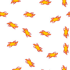 Obraz premium pattern tattoo flame decal cartoon. hot race, sticker custom, paint speed tattoo flame decal sign. seamless symbol vector illustration