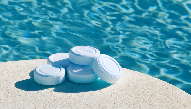 Chlorine treatment for pools