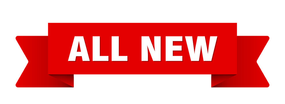 all new ribbon isolated on transparent background. all new ribbon