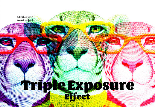 Triple Exposure Photo Effect