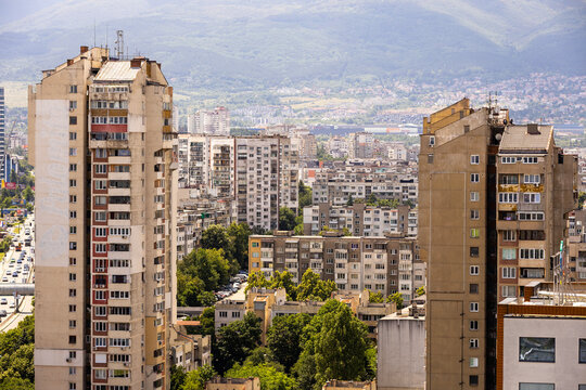 City landscape of Sofia, Bulgaria