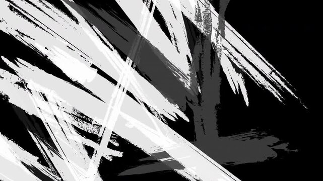Grunge brush stroke animation for street fashion intros. brush stroke animation random overlay background.