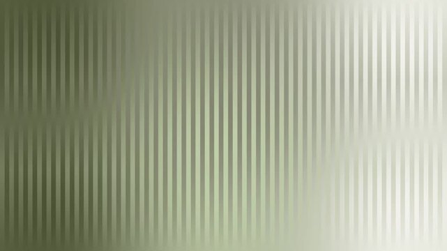 Abstract vertical stripes background with geometric parallel lines pattern and soft gradient transition from dark olive green to pale silver sage and white for digital design
