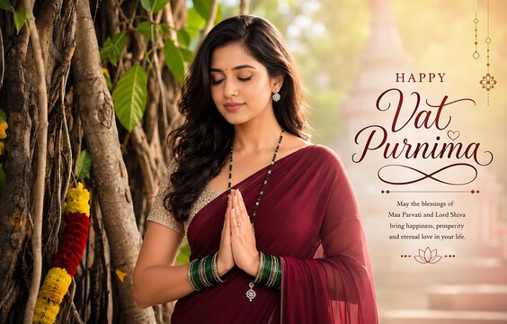 Indian women celebrating Vat Savitri Vrat, Vat Purnima (Pournima), Savitri Amavasya, Bargad Pooja, and the Banyan Tree Festival.