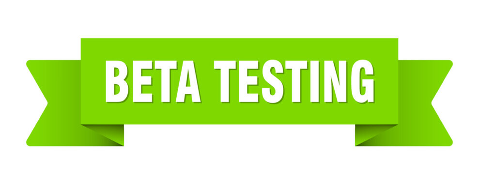 beta testing ribbon isolated on transparent background. beta testing ribbon