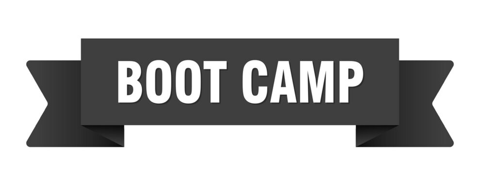 boot camp ribbon isolated on transparent background. boot camp ribbon