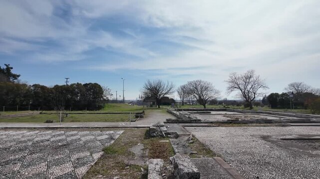 Ruins of Pella - capital city of Ancient Macedonian Empire, Central Macedonia, Greece