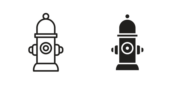 Fire hydrant icon Design Illustrations. editable web icons