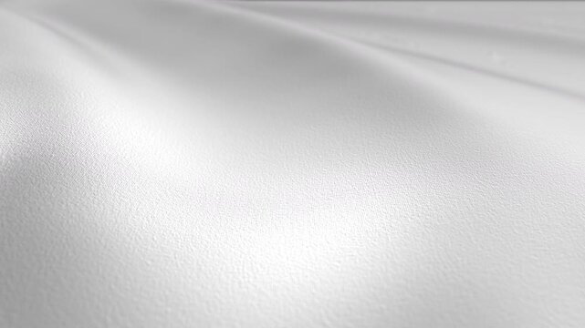 Draped White Silk Fabric Background