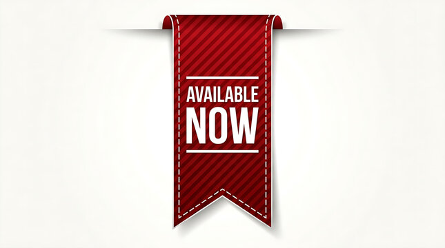 Red sale banner with asap now text