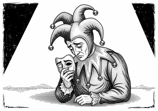 The Jester's Lament: A Mask of Sorrows