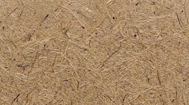 Close-up view of compressed wood fibers forming a textured brown surface.