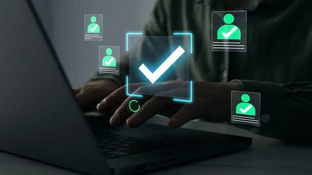 Corporate hiring process with human resources team conducting structured job interviews, evaluating candidates and selecting the best employee for professional business.