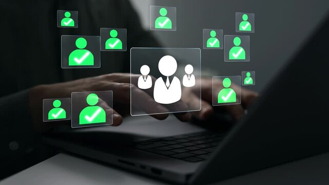 Corporate recruitment concept showing job vacancy, candidate evaluation, hiring decisions and workforce development in modern organizations.