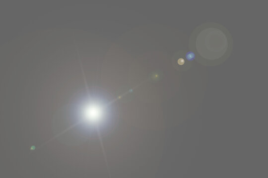 overlay effect. lens flare on transparent background