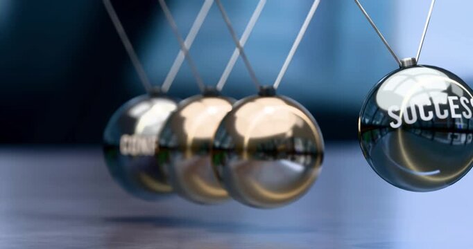 Success is created by confidence. Elegant metaphor for confidence leading to success. Mutual and self inforcing link between confidence and success. No AI, created by humans for humans.