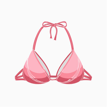 Pink Bikini Top Illustration