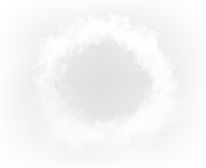 Fototapeta premium White Light Halo with Dynamic Mist and Illumination PNG