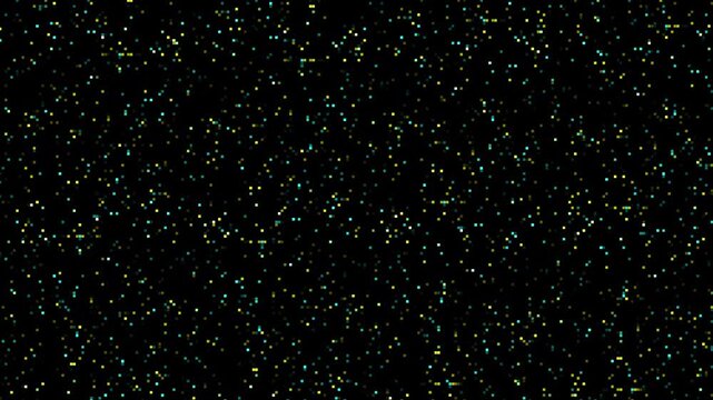Abstract pixel retro 8-bit glitch noise static digital background. square black and green animated retro video game pixelated background, seamless looped. 4k video